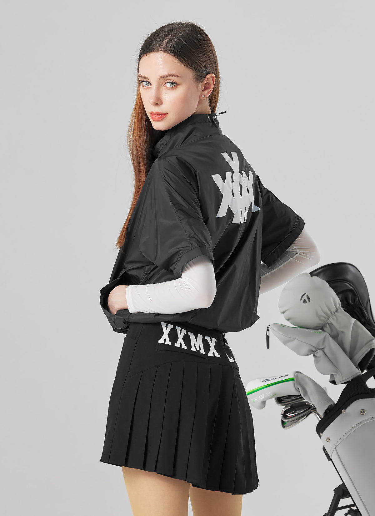 後百摺設計彈力2in1A字短裙｜共3色｜XGFSK01H2