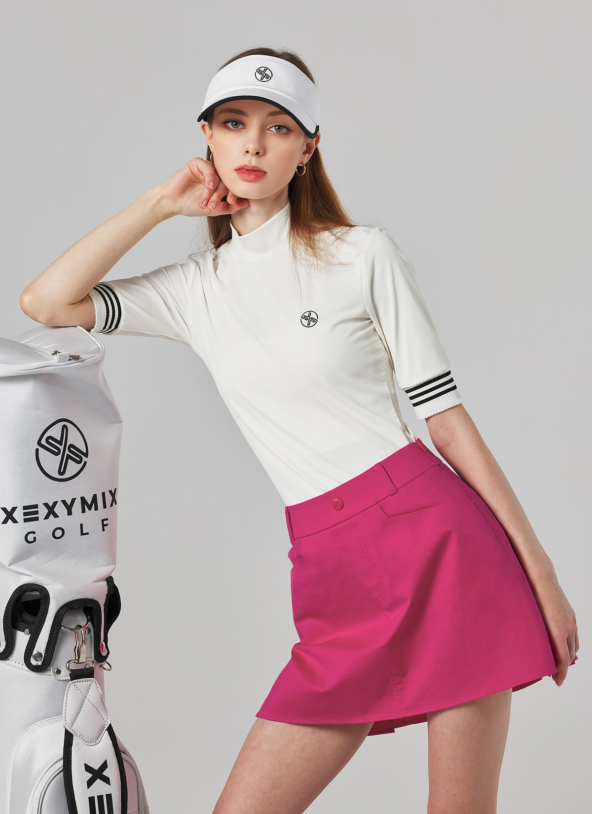 後百摺設計彈力2in1A字短裙｜共3色｜XGFSK01H2