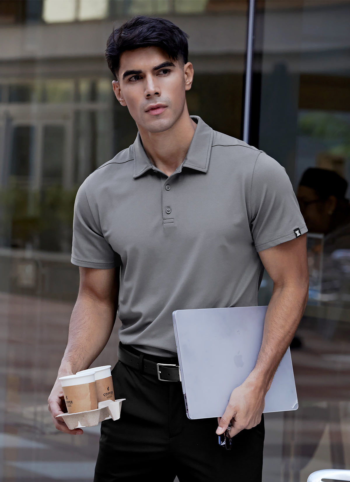 All New 舒適珠地棉Polo領短袖上衣｜共5色｜XMMSP04J2