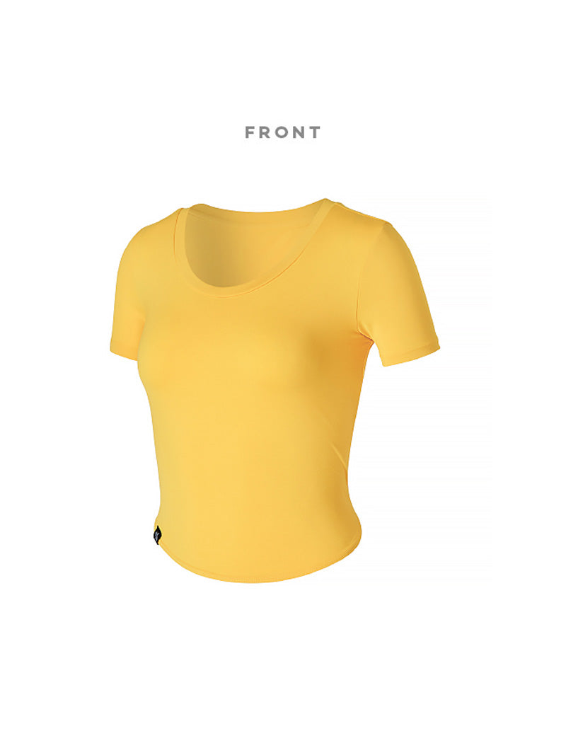 XELLA™ Light 圓弧短版短袖上衣｜共19色｜XT4355G