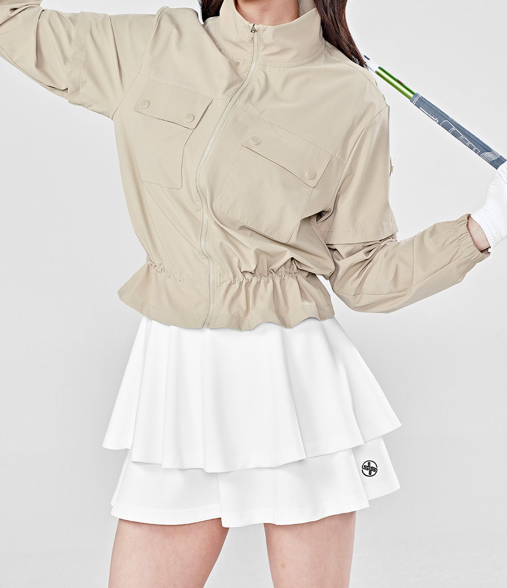 雙層設計 2 in 1 蛋糕喇叭裙｜共3色｜XGFSK05J2