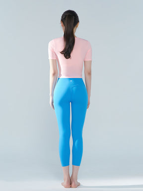 涼感羽毛美腰扭結短版上衣｜共16色｜XT4316F