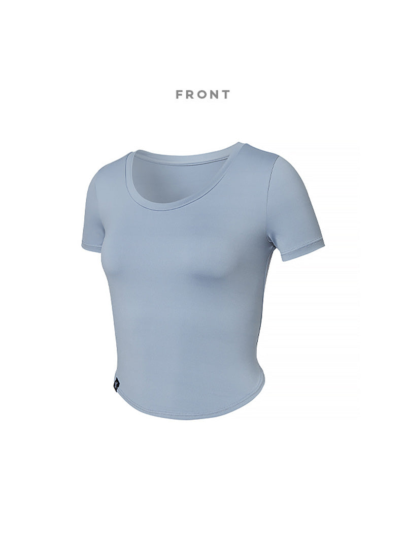 XELLA™ Light 圓弧短版短袖上衣｜共19色｜XT4355G