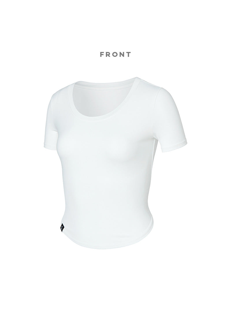 XELLA™ Light 圓弧短版短袖上衣｜共19色｜XT4355G