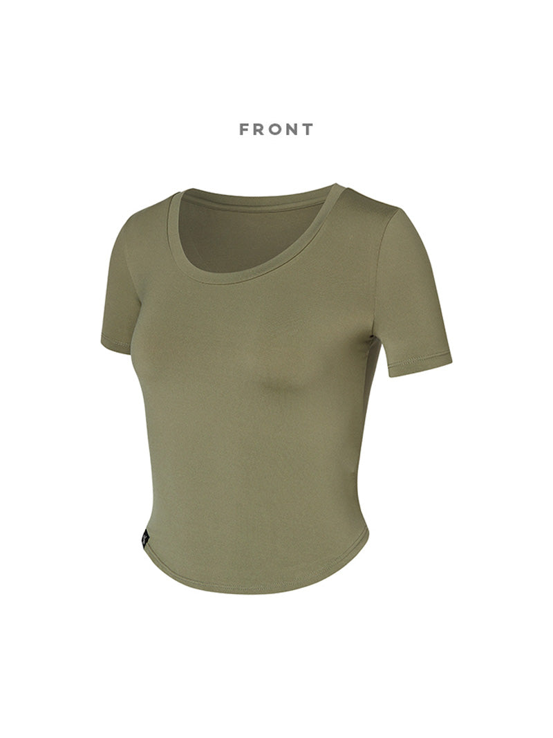 XELLA™ Light 圓弧短版短袖上衣｜共19色｜XT4355G