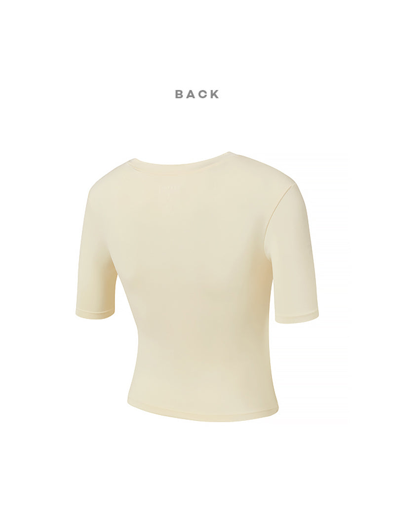 涼感羽毛美腰扭結短版上衣｜共16色｜XT4316F