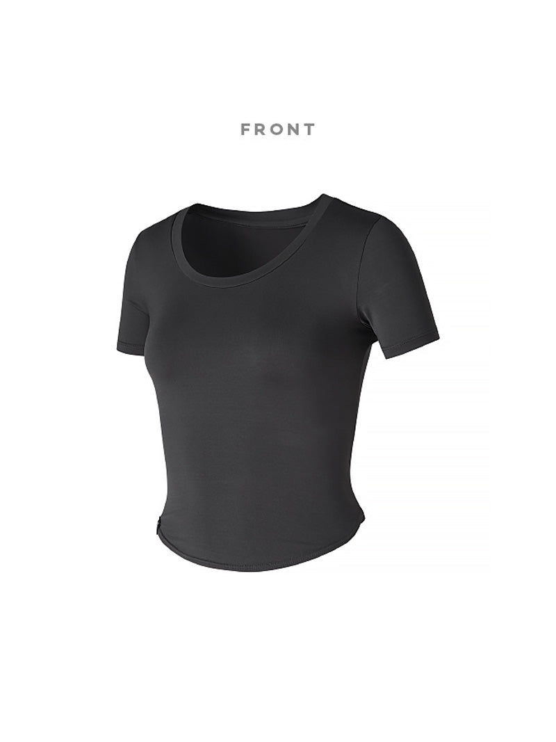 XELLA™ Light 圓弧短版短袖上衣｜共19色｜XT4355G