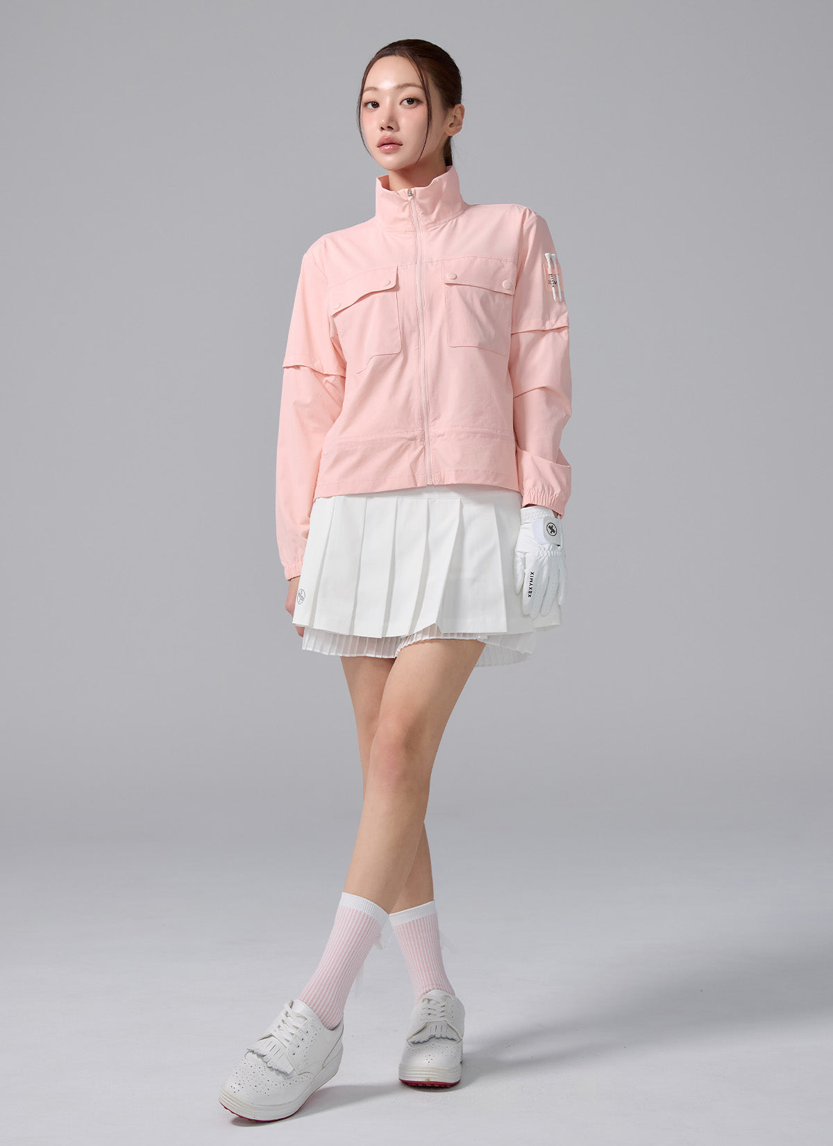 雪紡點綴2in1百褶裙2.0｜共4色｜XGFSK36J