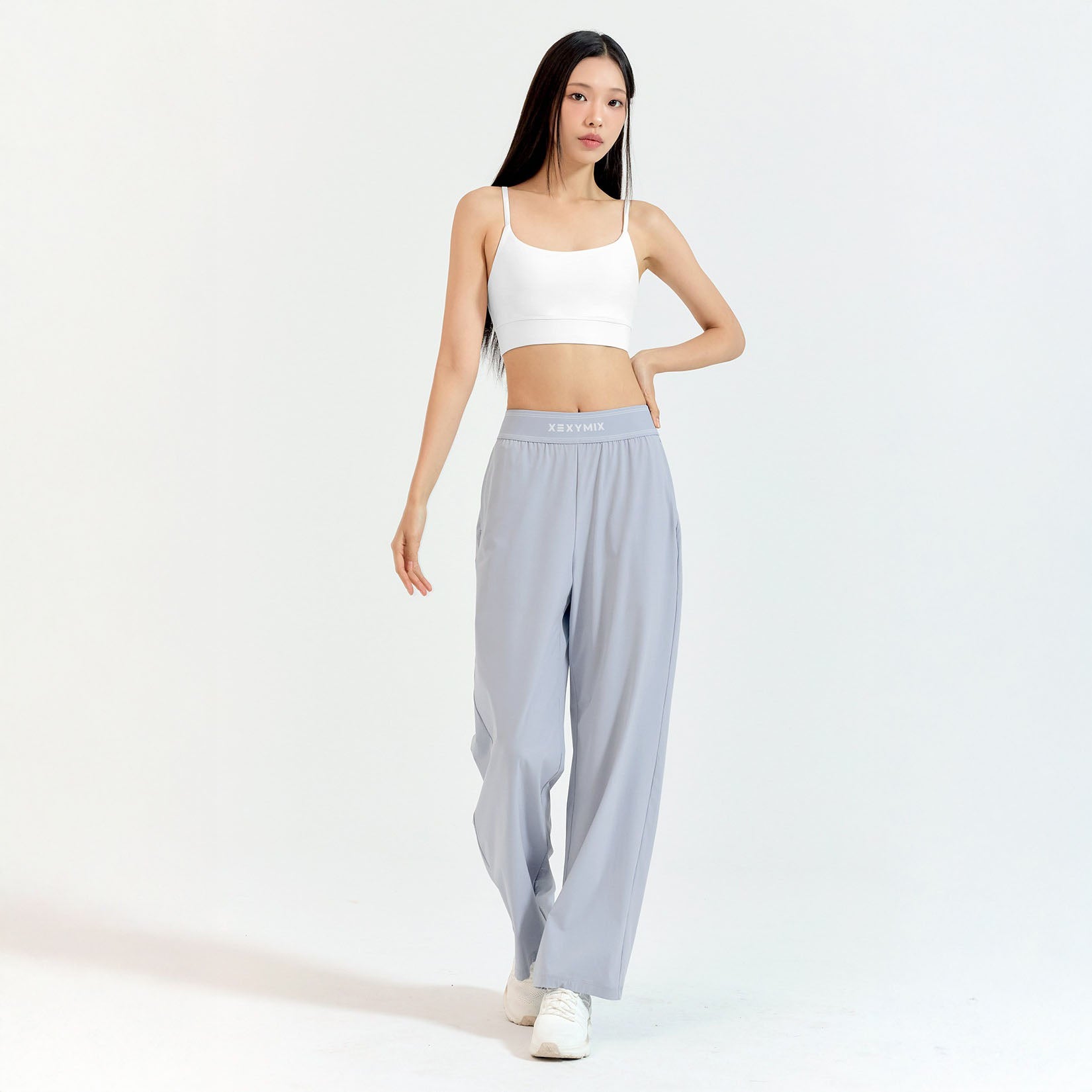 梭織文字標誌腰帶寬褲｜共5色｜XFK3PT1008