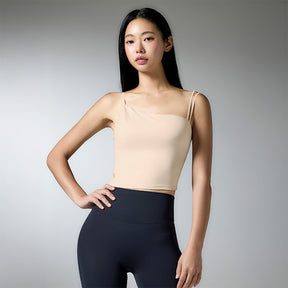 黑標 Power Rise 不對稱短版背心上衣｜共5色｜XFK3BL1509