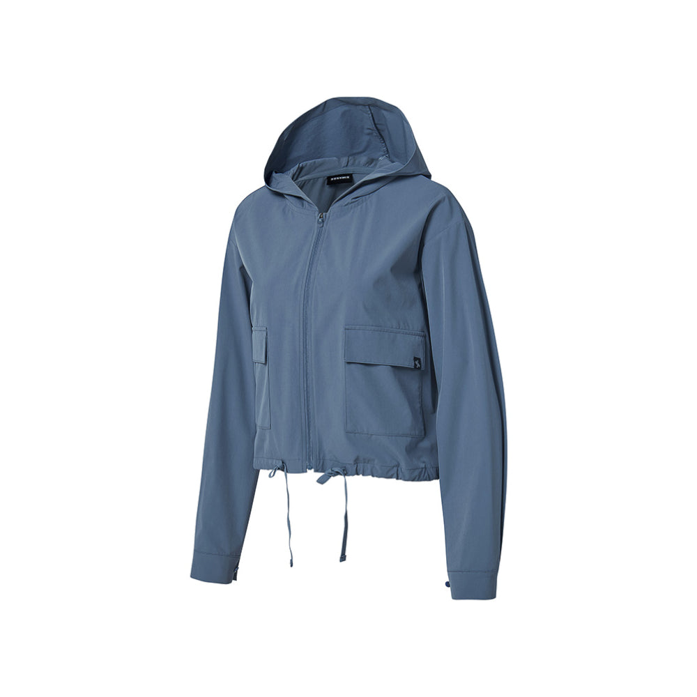 輕量連帽抽繩下襬短版外套｜共4色｜XFK2JL1102