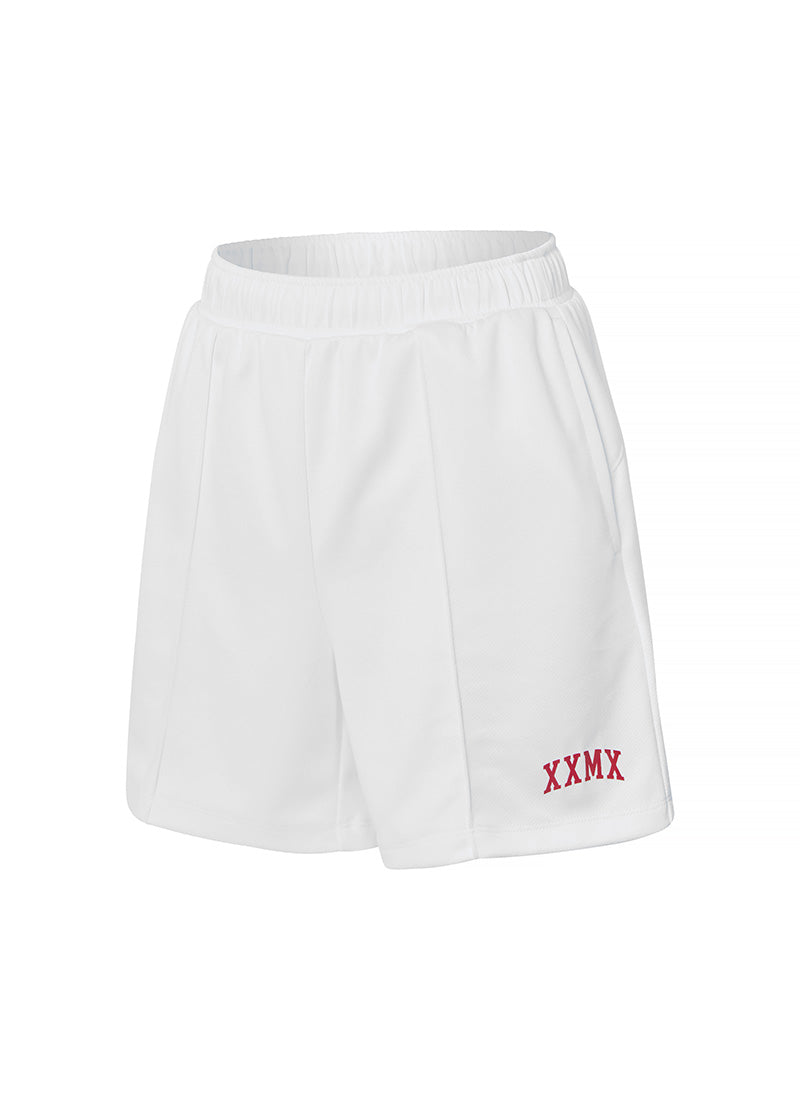 XXMX 活躍撞色網眼短褲｜象牙白Ivory｜XWFSH01J1