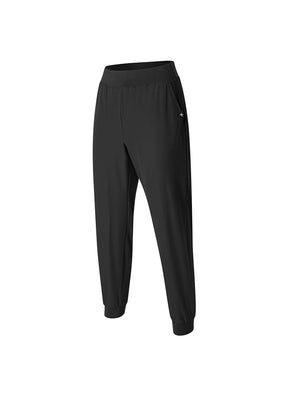 柔軟彈力拉絨運動束口褲｜黑色 Black 블랙 ｜XWFTP09H4