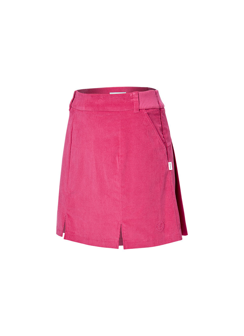 燈芯絨後褶裙｜共3色｜XFK3RK1205