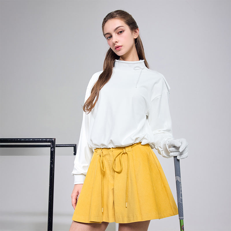 蝴蝶結高領刷毛長袖上衣｜共3色｜XFK3TU1204