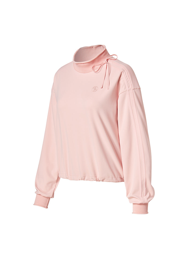 蝴蝶結高領刷毛長袖上衣｜共3色｜XFK3TU1204