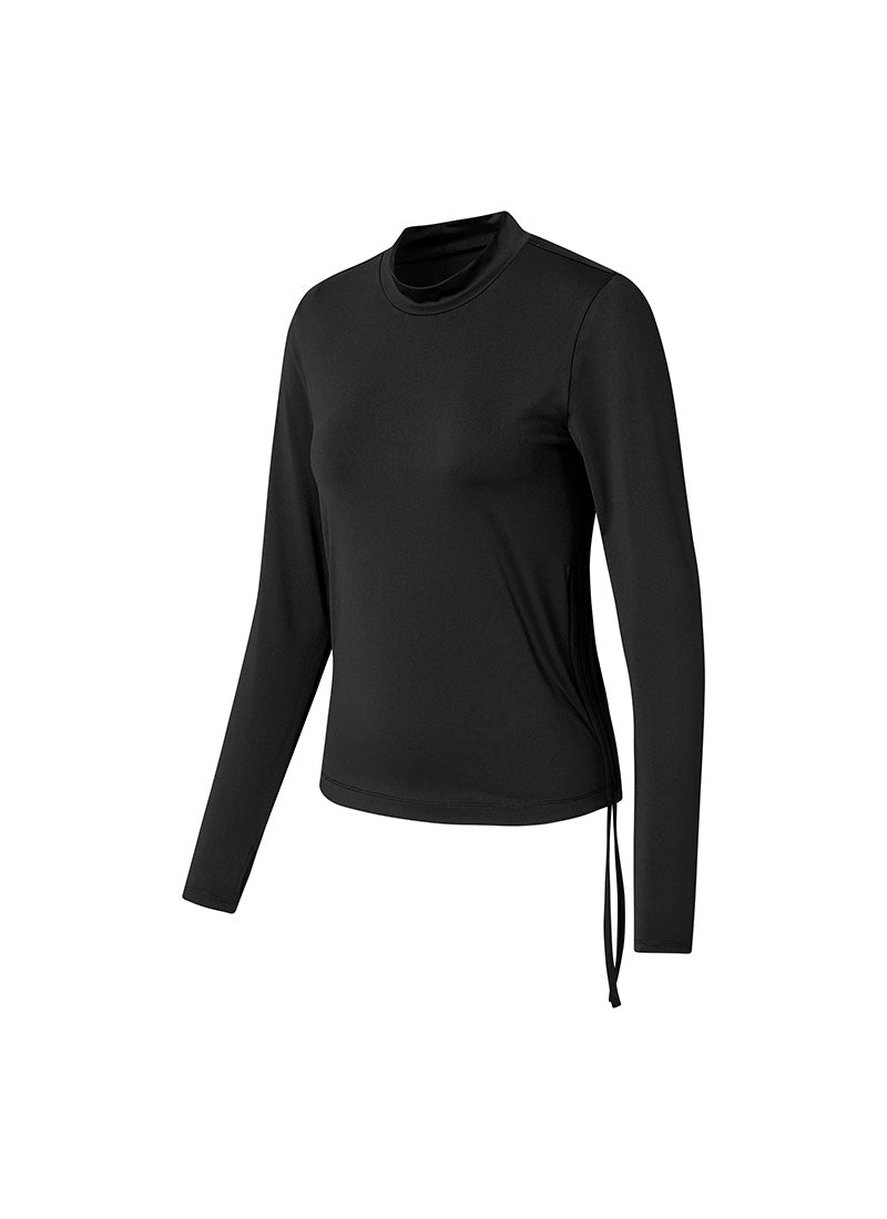 夏日光芒側抓皺指套式長袖上衣｜共3色｜XFK2WT1401