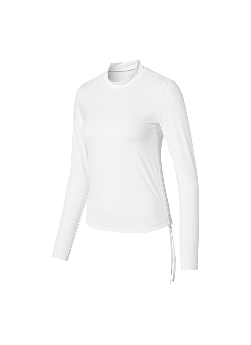 夏日光芒側抓皺指套式長袖上衣｜共3色｜XFK2WT1401