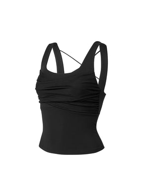 黑標Power Rise網布抓皺背心上衣｜共4色｜XFK3BL1506