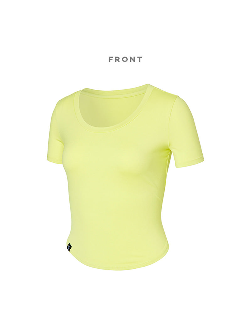 XELLA™ Light 圓弧短版短袖上衣｜共19色｜XT4355G