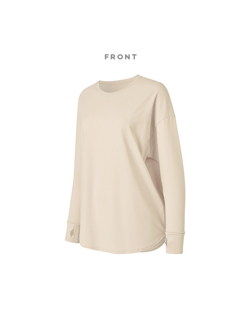 涼感輕羽毛舒適長袖上衣｜共6色｜XA5368G