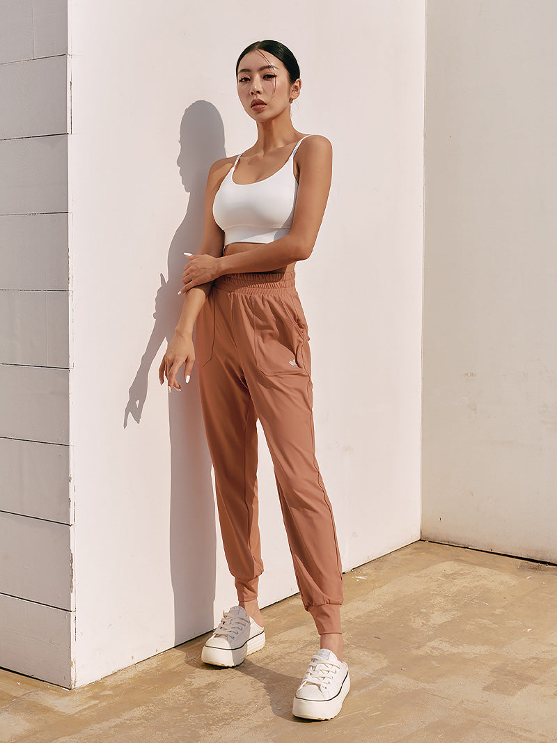 涼感羽毛鬆緊束口褲｜共19色｜XP9208G