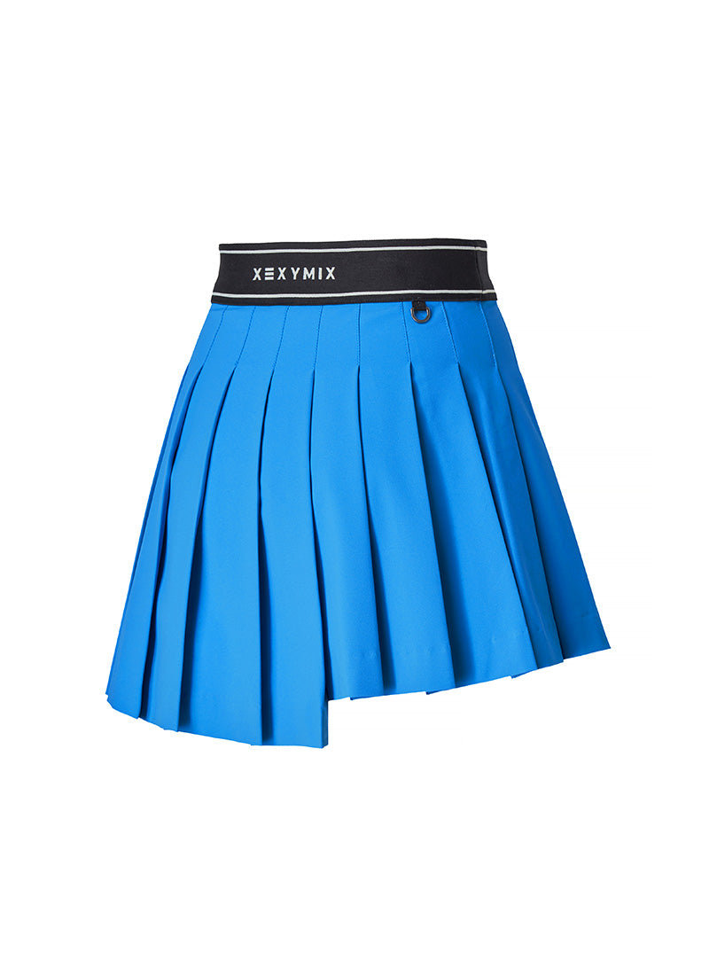 X文字標誌腰帶2in1不對稱百褶裙2.0｜共6色｜XGFSK02H2