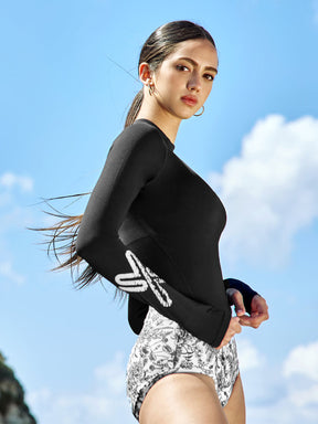 全方位生活涼爽花卉高腰三角泳褲｜共4色｜WP9229H