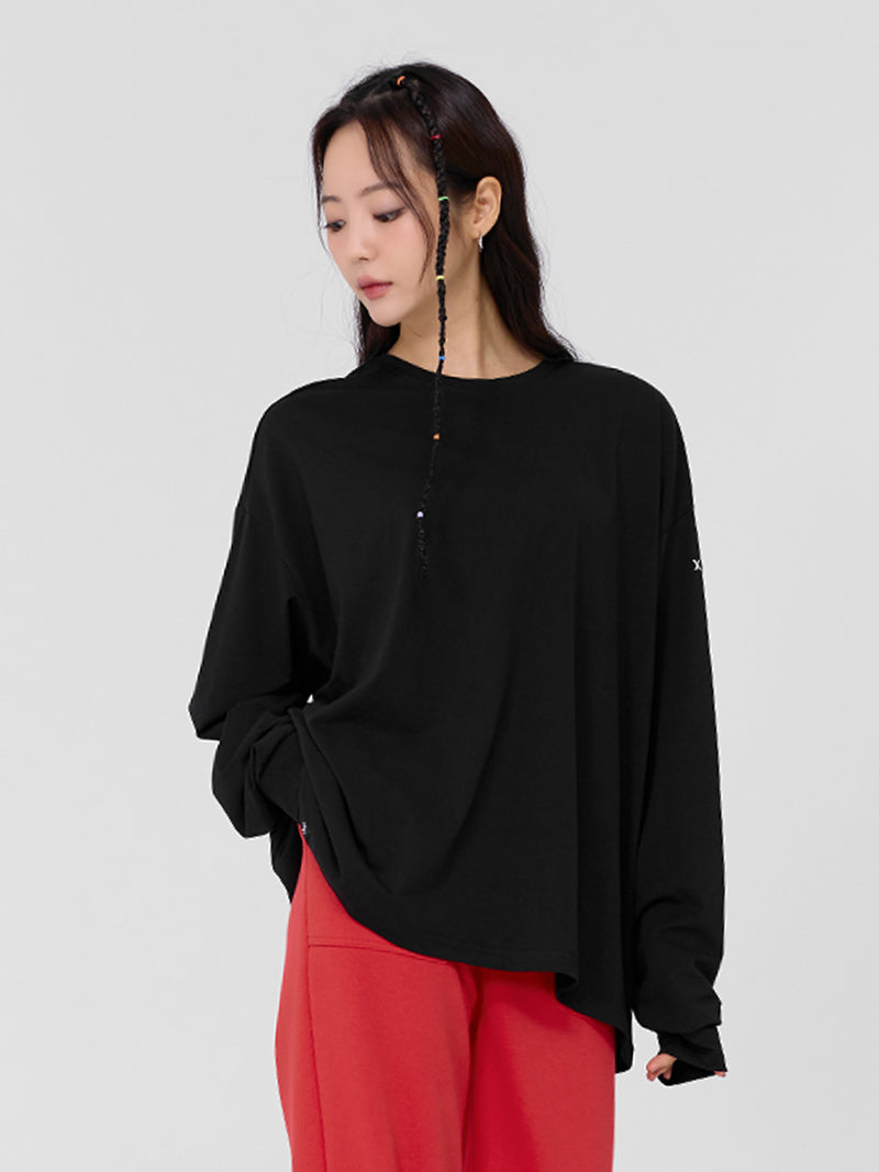 落肩寬鬆長袖上衣｜共7色｜XA5353F