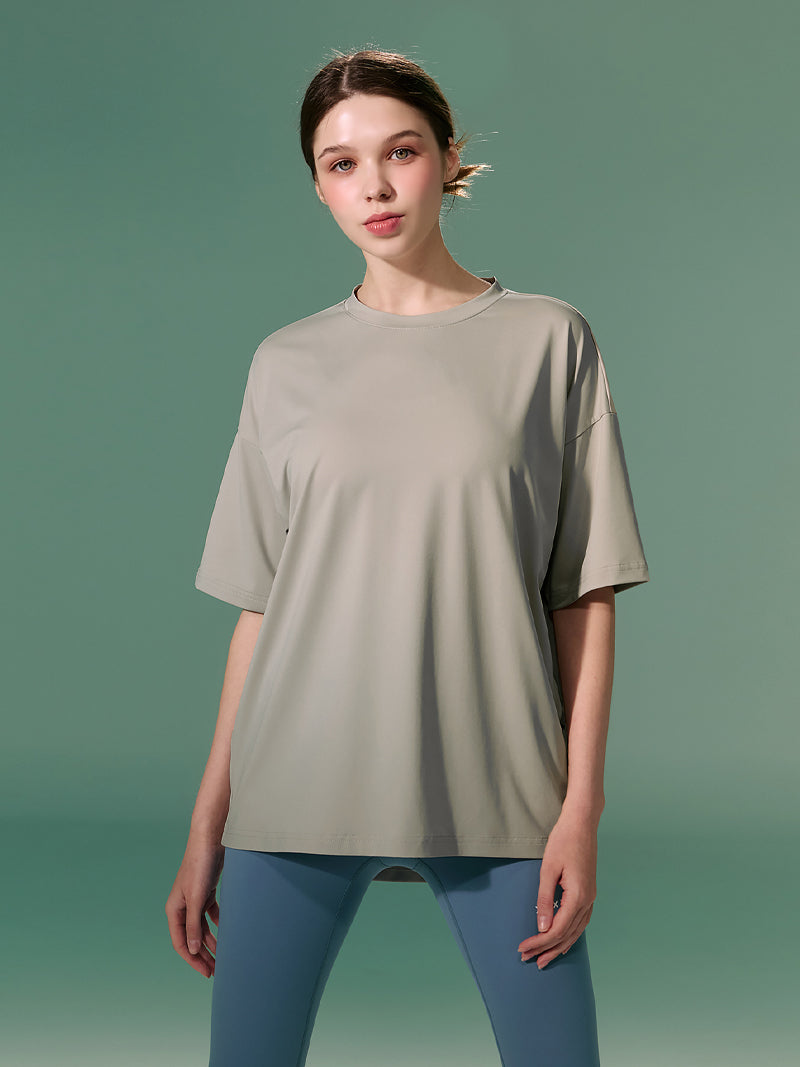 涼感輕羽毛OverFit短袖上衣｜共10色｜XA5392G