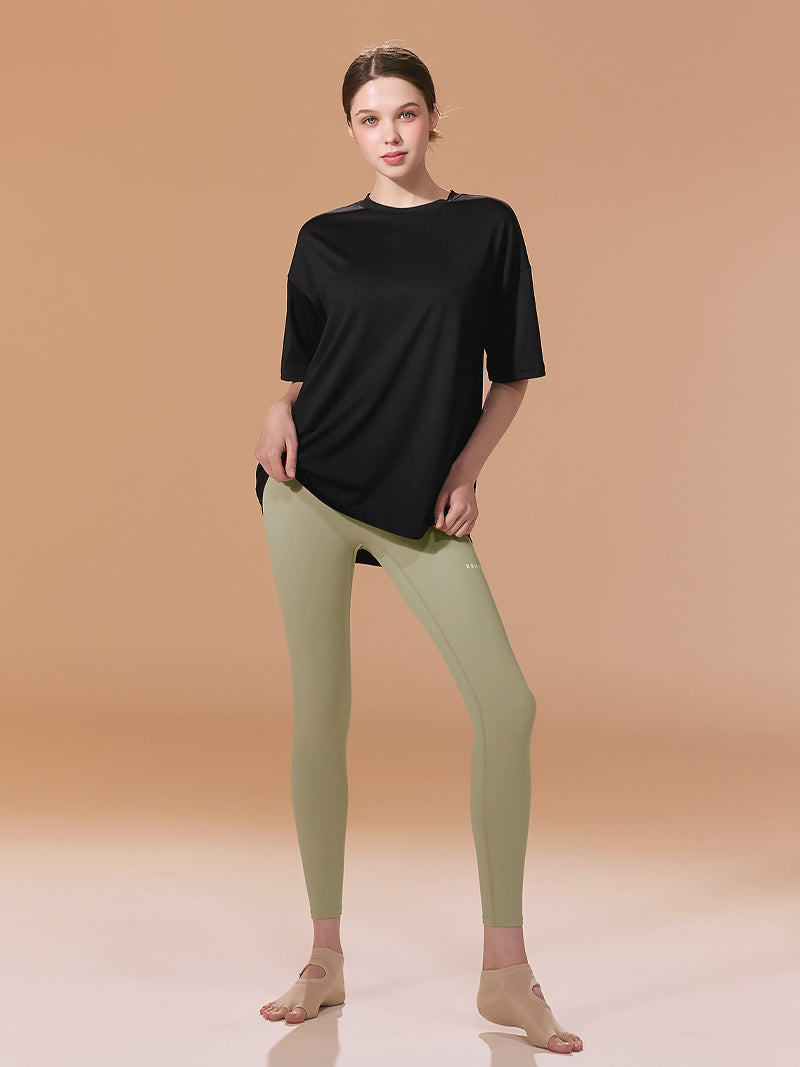 涼感輕羽毛OverFit短袖上衣｜共10色｜XA5392G