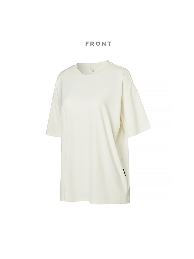 涼感輕羽毛OverFit短袖上衣｜共10色｜XA5392G