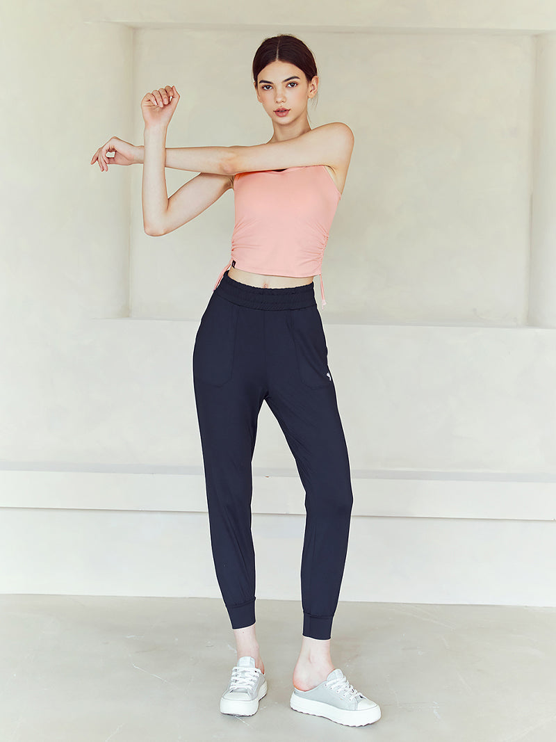 涼感羽毛鬆緊束口褲｜共19色｜XP9208G