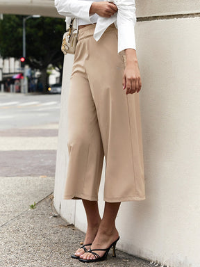 寬腰彈力休閒8.5分寬褲 | 共5色 | XFK1PT1002