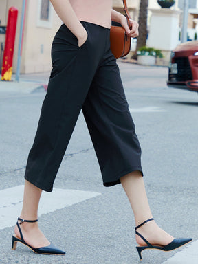 寬腰彈力休閒8.5分寬褲 | 共5色 | XFK1PT1002