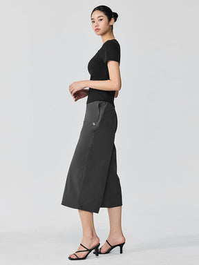 寬腰彈力休閒8.5分寬褲 | 共5色 | XFK1PT1002