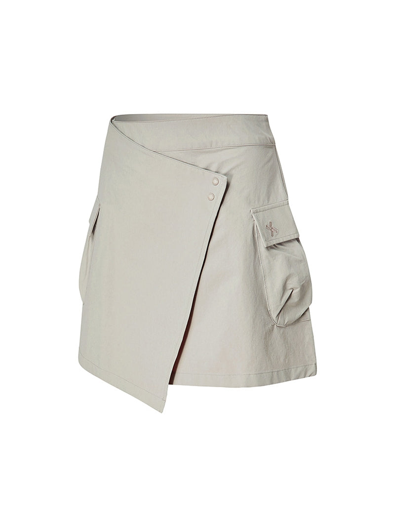 雙層不對稱設計A字短裙 | 共4色 | XFK1RK1103