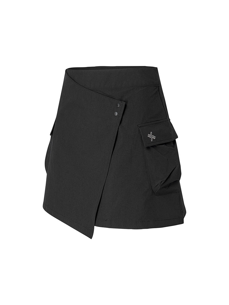 雙層不對稱設計A字短裙 | 共4色 | XFK1RK1103