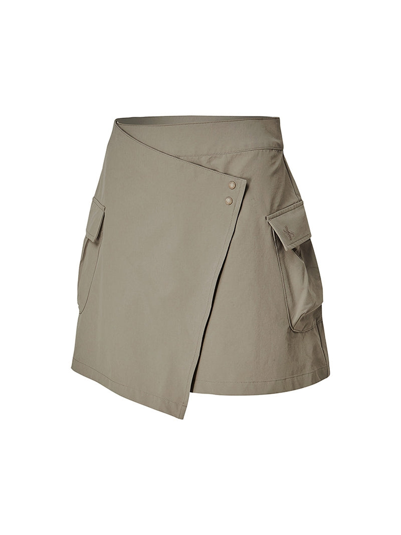 雙層不對稱設計A字短裙 | 共4色 | XFK1RK1103