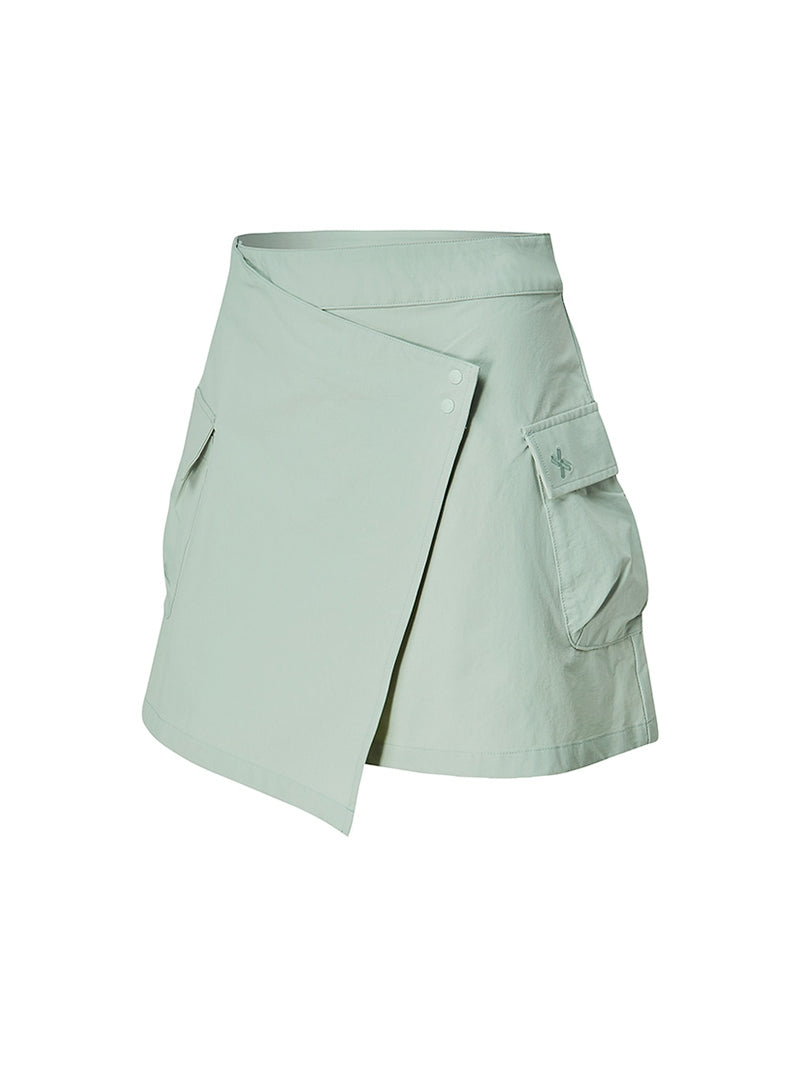 雙層不對稱設計A字短裙 | 共4色 | XFK1RK1103