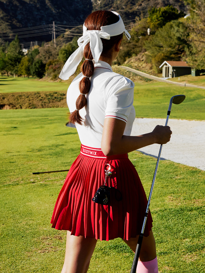 Magic Hole 高透氣斜切層次百褶短裙(2in1)｜共4色｜XFK1RK1205