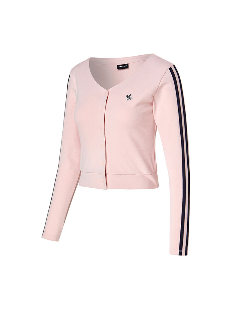 Ecodex 拼色短版針織外套｜共4色｜XFK1TL1102