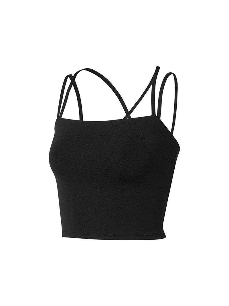 黑標 Power Rise 雙肩帶美背交叉背心上衣｜共5色｜XFK2BC1502