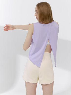 X文字標誌配色滾邊曲線短褲｜共4色｜XFK2PS1103