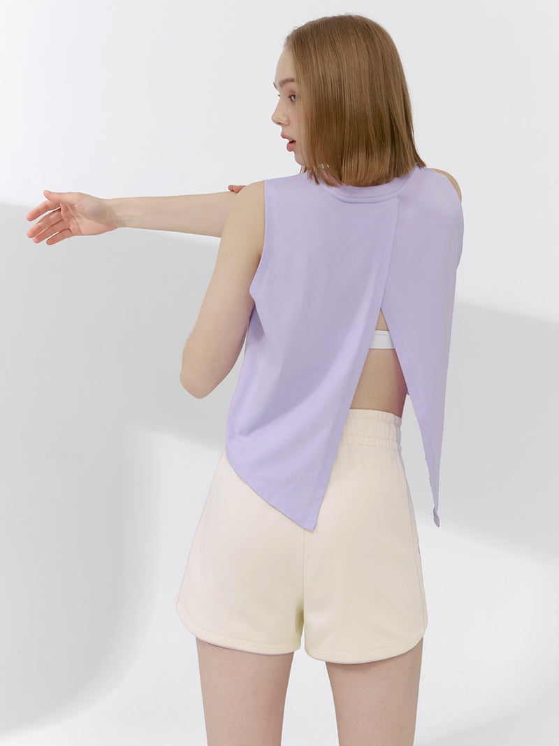 X文字標誌配色滾邊曲線短褲｜共4色｜XFK2PS1103