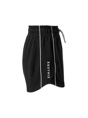 X文字標誌配色滾邊曲線短褲｜共4色｜XFK2PS1103