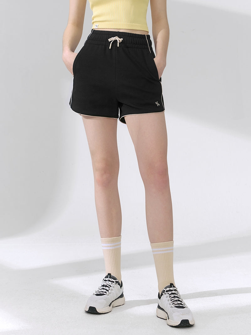 X文字標誌配色滾邊曲線短褲｜共4色｜XFK2PS1103
