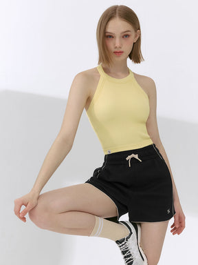 X文字標誌配色滾邊曲線短褲｜共4色｜XFK2PS1103