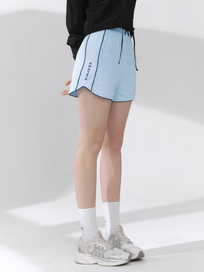 X文字標誌配色滾邊曲線短褲｜共4色｜XFK2PS1103