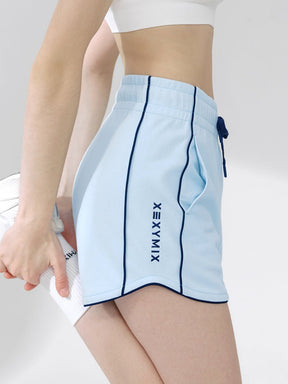 X文字標誌配色滾邊曲線短褲｜共4色｜XFK2PS1103